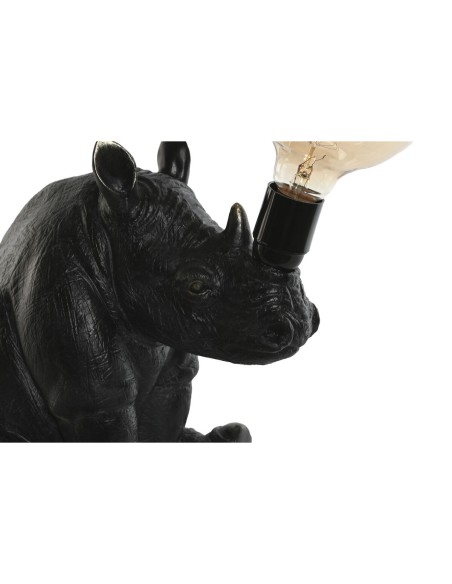 Lampe de bureau Home ESPRIT Noir Résine 50 W 220 V 35 x 21,7 x 29 cm