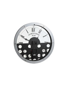 Horloge Murale Home ESPRIT Noir Argenté Métal Verre Engrenage 52 x 8,5 x 52 cm 2
