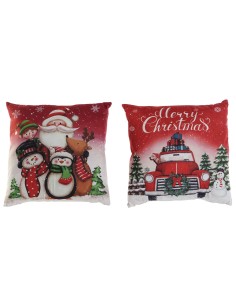 Coussin DKD Home Decor Noël Multicouleur Polyester 40 x 10 x 40 cm (2 Unités)