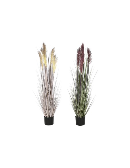 Plante décorative Home ESPRIT PVC Polyéthylène 35 x 35 x 120 cm (2 Unités)