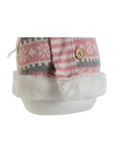 Décoration DKD Home Decor Blanc Marron Rose 30 x 16 x 33 cm (2 Unités) 2