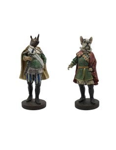 Figurine Décorative Home ESPRIT Multicouleur Animal 20 x 15 x 42 cm (2 Unités)