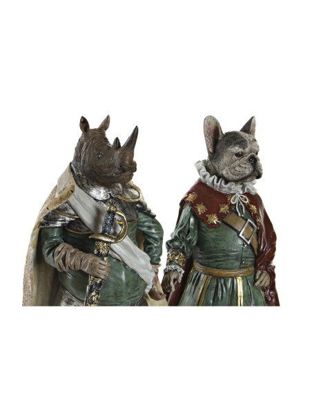 Figurine Décorative Home ESPRIT Multicouleur Animal 20 x 15 x 42 cm (2 Unités)