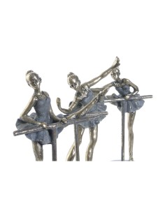 Figurine Décorative Home ESPRIT Gris Doré Danseuse Classique 14 x 8 x 20 cm (3 Unités) 2