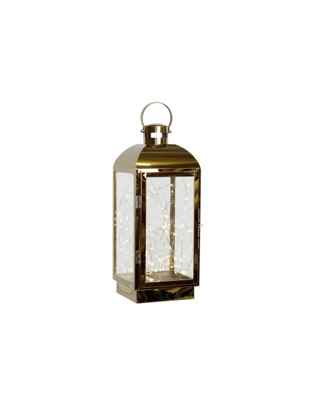 Lanterne DKD Home Decor Doré Acier inoxydable 15 x 14 x 36 cm