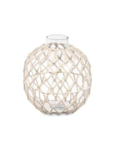 Boule Décorative Blanc Transparent 21 x 23 cm (4 Unités) 2