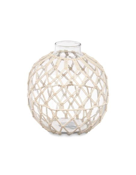 Boule Décorative Blanc Transparent 21 x 23 cm (4 Unités)
