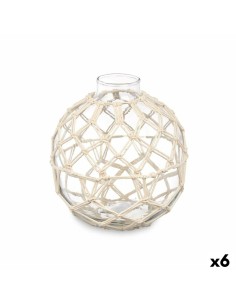 Boule Décorative Blanc Transparent 18 x 20 cm (6 Unités)