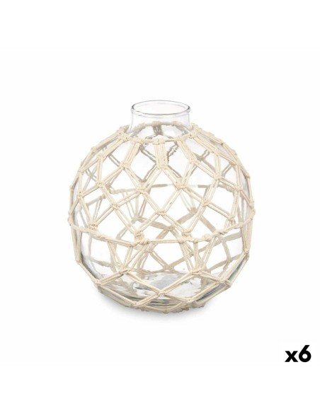 Boule Décorative Blanc Transparent 18 x 20 cm (6 Unités)