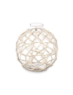 Boule Décorative Blanc Transparent 18 x 20 cm (6 Unités) 2