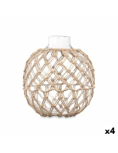 Boule Décorative Transparent Naturel 21 x 23 cm (4 Unités)