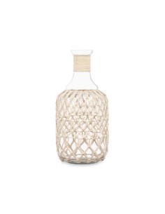 Bouteille 21639W Blanc Transparent 18 x 38 cm Décorative (4 Unités) 2