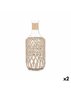 Bouteille 21638BR Transparent 19 x 48 cm Décorative (2 Unités)