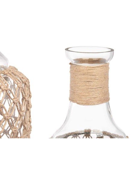 Bouteille 21638BR Transparent 19 x 48 cm Décorative (2 Unités)