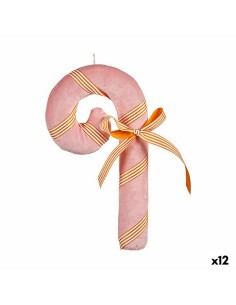Décorations de Noël Krist+ 64815492 Rose Bâton 15 x 27 x 4 cm (12 Unités)