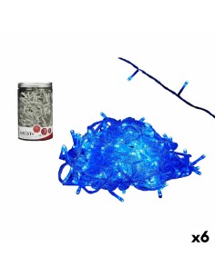 Guirlande lumineuse LED Bleu 14,4 m Transparent 6 W (6 Unités)