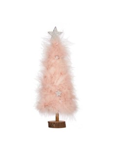 Sapin de Noël Rose Bois Plastique 9 x 34 x 9 cm (6 Unités) 2