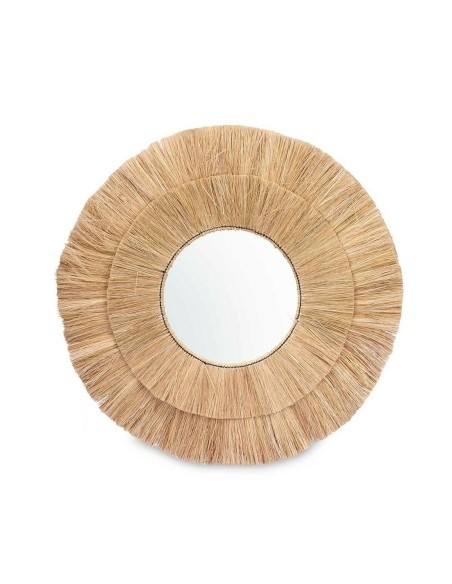Miroir mural RI-6061 Marron 110 x 110 x 3 cm Cercle