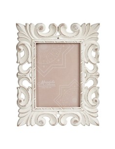 Cadre photo Blanc Bois MDF 21,2 x 13 x 26,5 cm (6 Unités) 2
