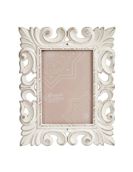 Cadre photo Blanc Bois MDF 21,2 x 13 x 26,5 cm (6 Unités)
