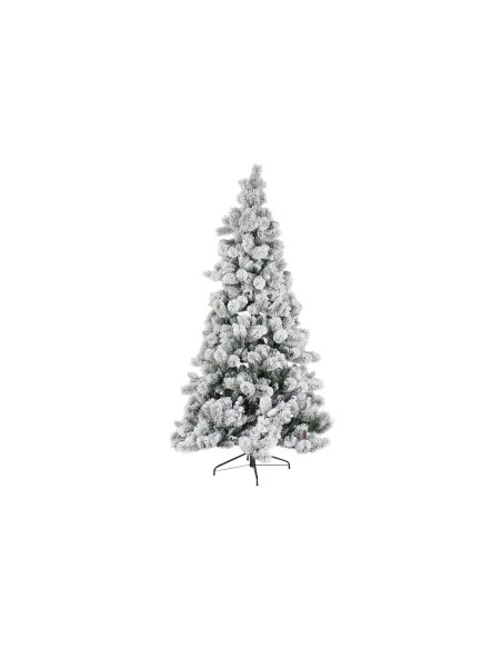 Sapin de Noël DKD Home Decor Blanc Vert Polyéthylène Enneigé 140 x 140 x 210 cm
