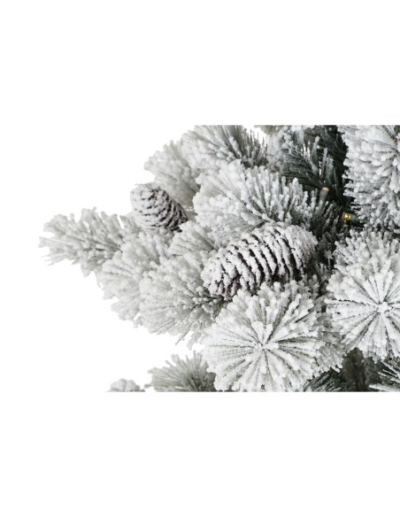 Sapin de Noël DKD Home Decor Blanc Vert Polyéthylène Enneigé 140 x 140 x 210 cm