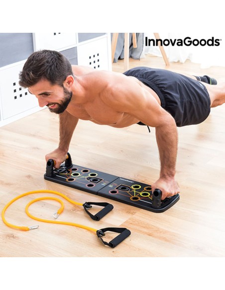 Planche de Pompes Push-Up avec Bandes de Résistance et Guide d'exercices InnovaGoods Pulsher (Reconditionné B)