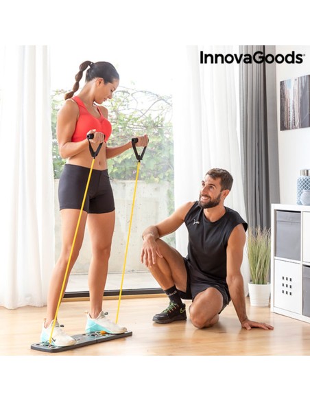 Planche de Pompes Push-Up avec Bandes de Résistance et Guide d'exercices InnovaGoods Pulsher (Reconditionné B)