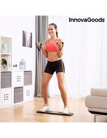 Planche de Pompes Push-Up avec Bandes de Résistance et Guide d'exercices InnovaGoods Pulsher (Reconditionné B)