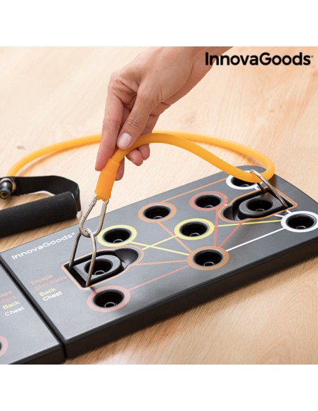Planche de Pompes Push-Up avec Bandes de Résistance et Guide d'exercices InnovaGoods Pulsher (Reconditionné B)