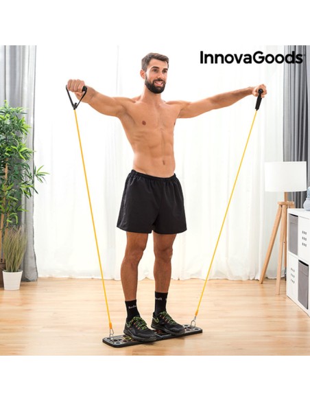 Planche de Pompes Push-Up avec Bandes de Résistance et Guide d'exercices InnovaGoods Pulsher (Reconditionné B)
