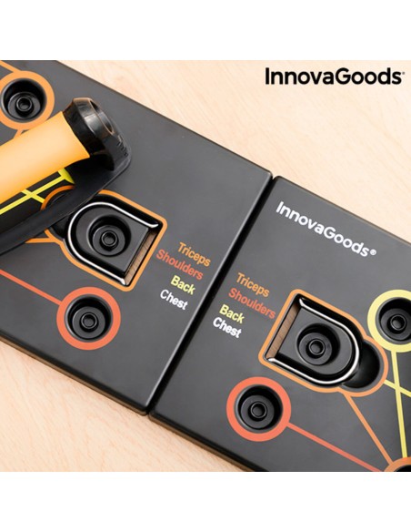 Planche de Pompes Push-Up avec Bandes de Résistance et Guide d'exercices InnovaGoods Pulsher (Reconditionné B)