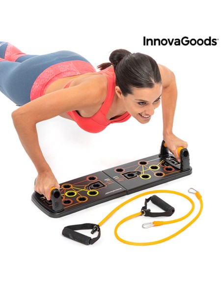 Planche de Pompes Push-Up avec Bandes de Résistance et Guide d'exercices InnovaGoods Pulsher (Reconditionné B)