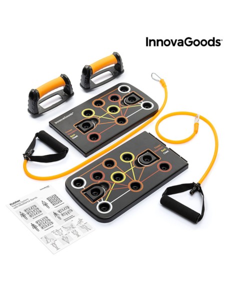 Planche de Pompes Push-Up avec Bandes de Résistance et Guide d'exercices InnovaGoods Pulsher (Reconditionné B)