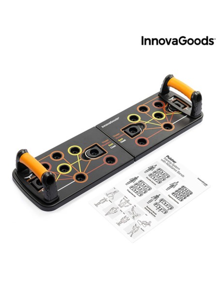 Planche de Pompes Push-Up avec Bandes de Résistance et Guide d'exercices InnovaGoods Pulsher (Reconditionné B)
