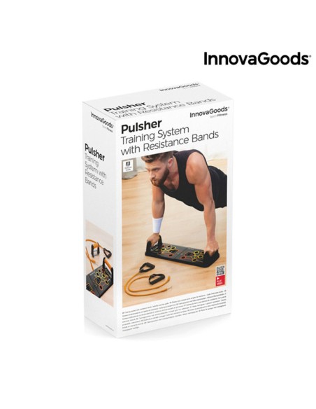 Planche de Pompes Push-Up avec Bandes de Résistance et Guide d'exercices InnovaGoods Pulsher (Reconditionné B)