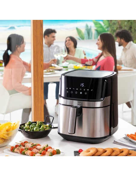 Friteuse à Air InnovaGoods Noir 1700 W 5,5 L Acier inoxydable (Reconditionné A)
