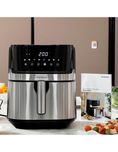 Friteuse à Air InnovaGoods Noir 1700 W 5,5 L Acier inoxydable (Reconditionné A)