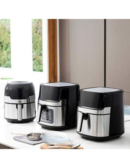 Friteuse à Air InnovaGoods Noir 1700 W 5,5 L Acier inoxydable (Reconditionné A)