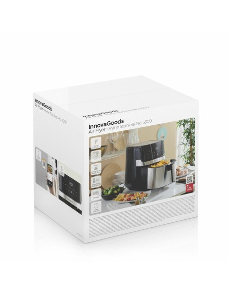 Friteuse à Air InnovaGoods Noir 1700 W 5,5 L Acier inoxydable (Reconditionné A)