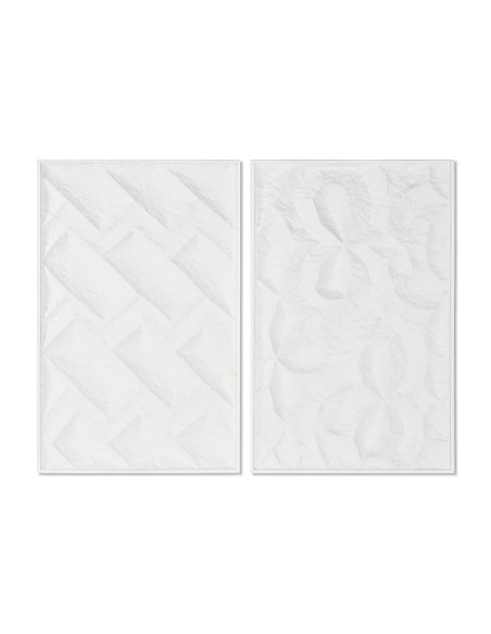 Cadre Home ESPRIT Moderne Avec relief 58,5 x 4 x 92,5 cm (2 Unités)