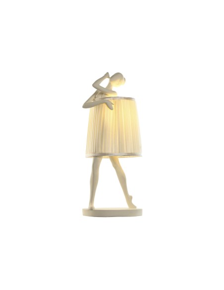 Lampe de bureau Home ESPRIT Blanc Résine 40 W 220 V 29 x 25 x 62,5 cm