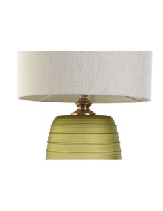 Lampe de bureau Home ESPRIT Vert Beige Doré Verre 50 W 220 V 38 x 38 x 57 cm 2
