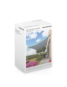 Voile d'ombrage Shazail InnovaGoods Gris 2 x 3 m (Reconditionné B)