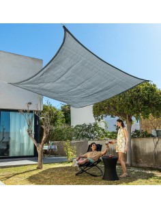 Voile d'ombrage Shazail InnovaGoods Gris 2 x 3 m (Reconditionné B) 2