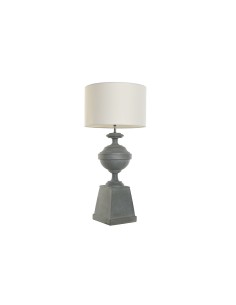 Lampe de bureau Home ESPRIT Blanc Gris Résine 35,5 x 35,5 x 79 cm