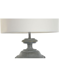 Lampe de bureau Home ESPRIT Blanc Gris Résine 35,5 x 35,5 x 79 cm 2