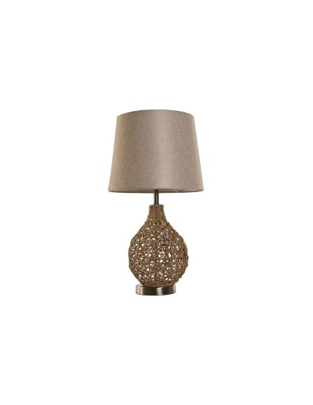 Lampe de bureau Home ESPRIT Marron Beige Doré Naturel 50 W 220 V 33 x 33 x 60 cm