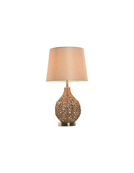 Lampe de bureau Home ESPRIT Marron Beige Doré Naturel 50 W 220 V 33 x 33 x 60 cm