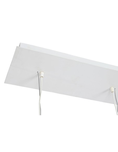 Suspension Home ESPRIT Blanc Naturel Bois d'eucalyptus 50 W 20 x 20 x 40 cm